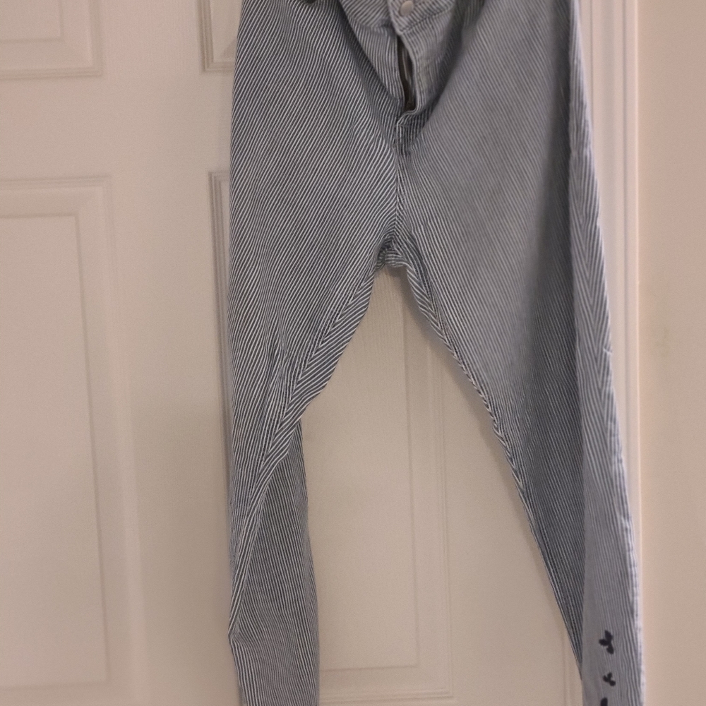 Gap,blue and white pants size 16